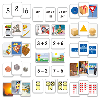 Detailed view of Backpack Bear's Math Instructional Card Set