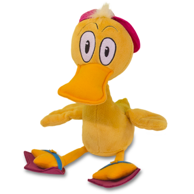 Detailed view of Gus the Duck