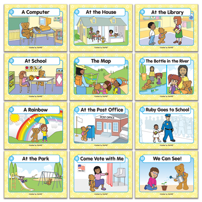 Detailed view of Set of 12 Backpack Bear's Books