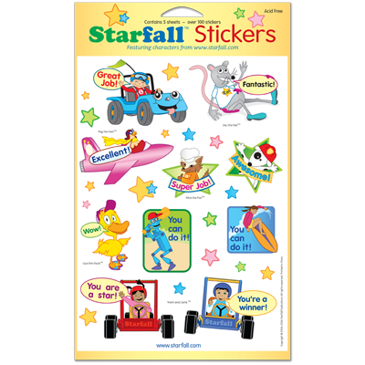 Detailed view of Starfall Stickers