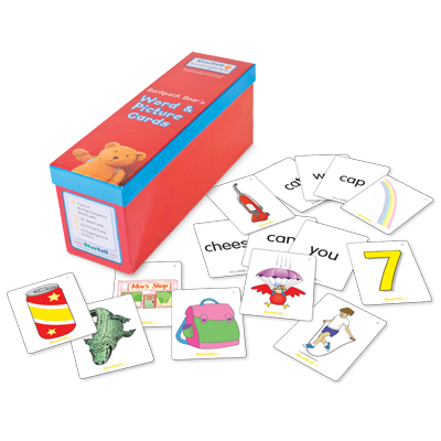 Detailed view of Backpack Bear's Word and Picture Card Set