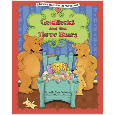 Detailed view of Goldilocks and the Three Bears