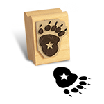 Backpack Bear's Paw Print Stamp