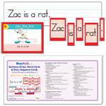 Sentence Strips, Word Cards & Story Sequence Cards for Starfall Learn to Read Books 1-5